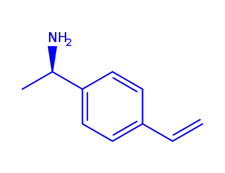 Molecular Structure of 19303-08-3 (R-1-(4-vinylphenyl)ethylamine)