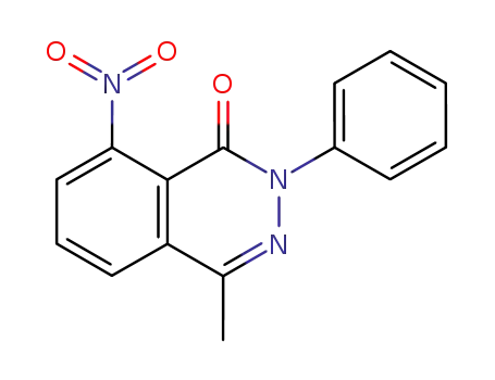 Molecular Structure of 16676-80-5 (4-methyl-8-nitro-2-phenylphthalazin-1(2H)-one)
