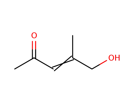 Molecular Structure of 360573-51-9 (3-Penten-2-one, 5-hydroxy-4-methyl- (9CI))