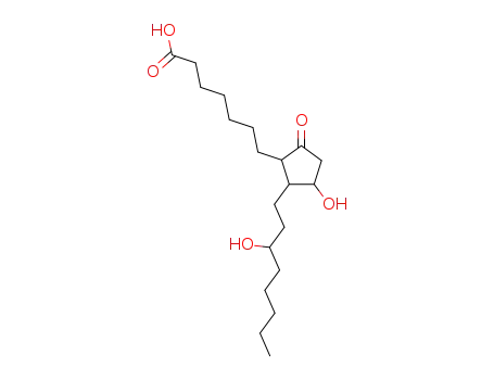 Molecular Structure of 19313-28-1 (13,14-DIHYDROPROSTAGLANDIN E1)