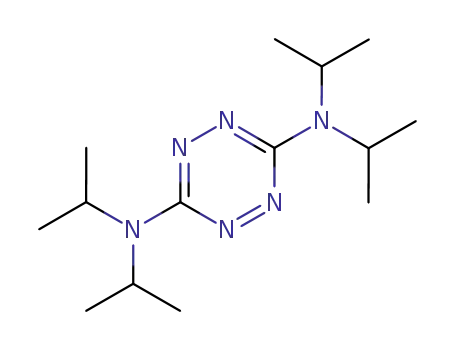 Molecular Structure of 19455-91-5 (3,6-Bis(diisopropylamino)-1,2,4,5-tetrazine)