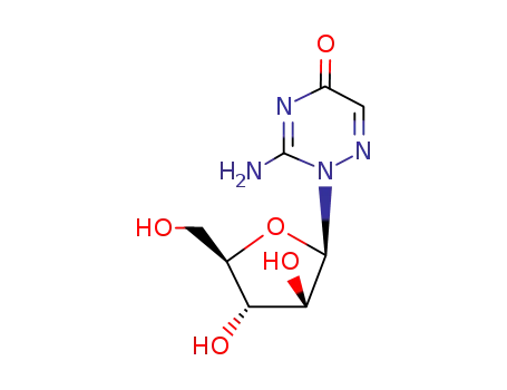 Molecular Structure of 19131-40-9 (3-amino-2-pentofuranosyl-1,2,4-triazin-5(2H)-one)