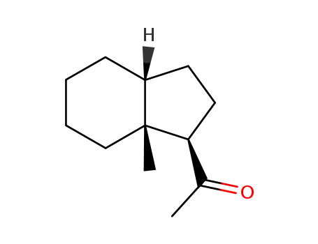 Molecular Structure of 17986-97-9 (Ketone, 3abeta,4,5,6,7,7a-hexahydro-7abeta-methyl-1alpha-indanyl methy l)