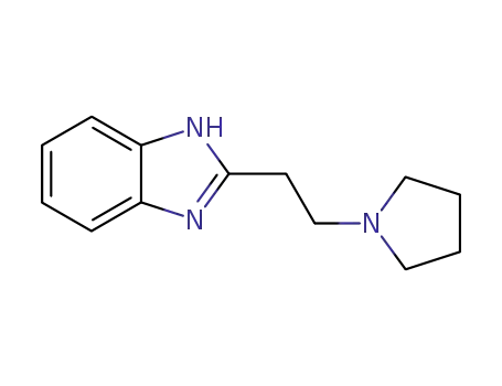 Molecular Structure of 16671-63-9 (2-[2-(pyrrolidin-1-yl)ethyl]-1H-benzimidazole)