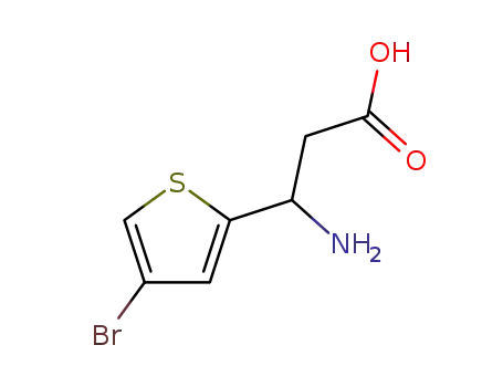 Molecular Structure of 194229-25-9 (3-AMINO-3-(4-BROMO-THIOPHEN-2-YL)-PROPIONIC ACID)