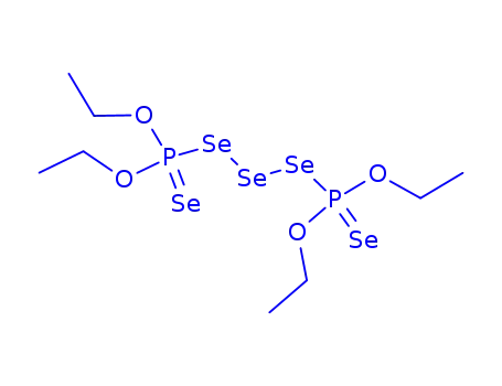 Molecular Structure of 19483-54-6 (4,8-diethoxy-3,9-dioxa-5,6,7-triselena-4,8-diphosphaundecane 4,8-diselenide)