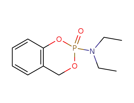 Molecular Structure of 1911-63-3 (N,N-diethyl-4H-1,3,2-benzodioxaphosphinin-2-amine 2-oxide)