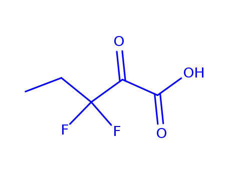 Molecular Structure of 165544-38-7 (Pentanoic  acid,  3,3-difluoro-2-oxo-)