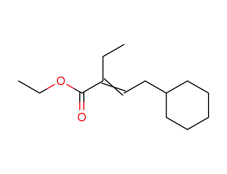 (E)-4-Cyclohexyl-2-ethyl-but-2-enoic acid ethyl ester