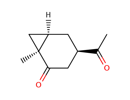 Bicyclo[4.1.0]heptan-2-one, 4-acetyl-1-methyl-, [1S-(1alpha,4beta,6alpha)]- (9CI)