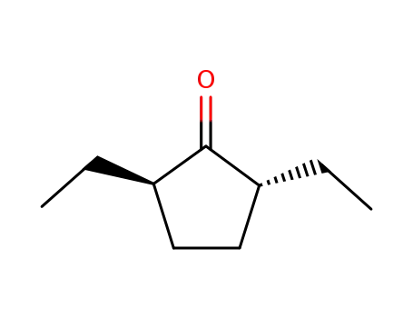 Molecular Structure of 16429-03-1 (2,5-diethylcyclopentanone)
