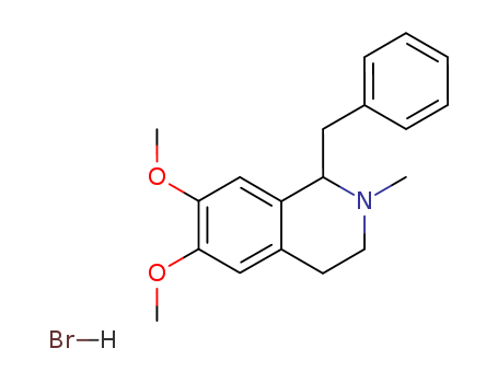 1-benzyl-6,7-dimethoxy-2-methyl-1,2,3,4-tetrahydroisoquinolin-2-iumbromide