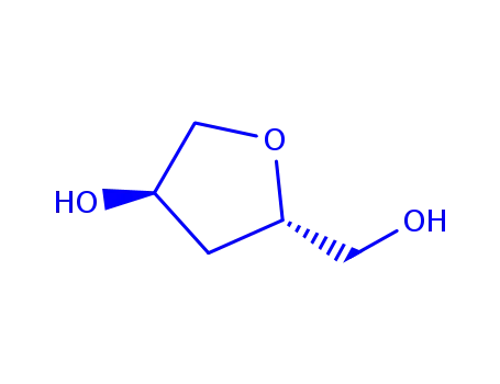 Molecular Structure of 204509-08-0 ((2S, 4S)-4-HYDROXYTETRAHYDROFURAN-2-METHANOL)