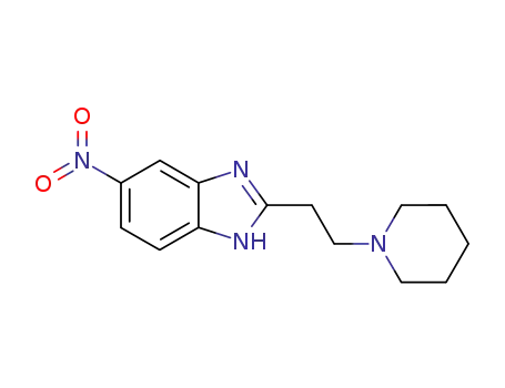 Molecular Structure of 16671-66-2 (6-nitro-2-[2-(piperidin-1-yl)ethyl]-1H-benzimidazole)