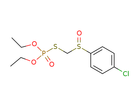 Thiophosphoric acid S-(4-chloro-benzenesulfinylmethyl) ester O,O'-diethyl ester