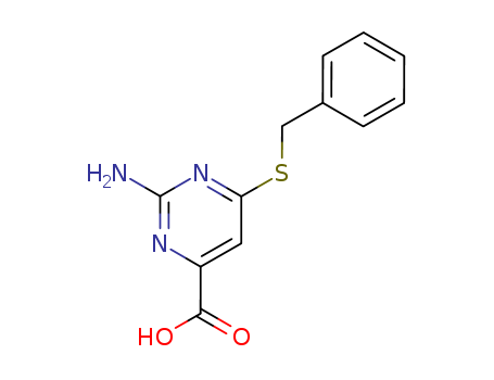 4-Pyrimidinecarboxylicacid, 2-amino-6-[(phenylmethyl)thio]- cas  16558-26-2