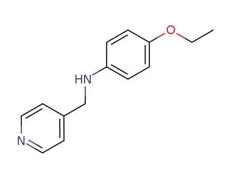 Molecular Structure of 16552-50-4 (4-ethoxy-N-(pyridin-4-ylmethyl)aniline)