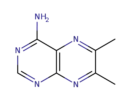 Molecular Structure of 19152-94-4 (4-Pteridinamine,6,7-dimethyl-(9CI))
