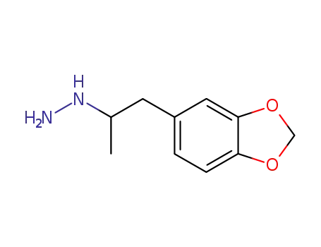 Molecular Structure of 16602-88-3 (1-[α-Methyl-3,4-(methylenebisoxy)phenethyl]hydrazine)