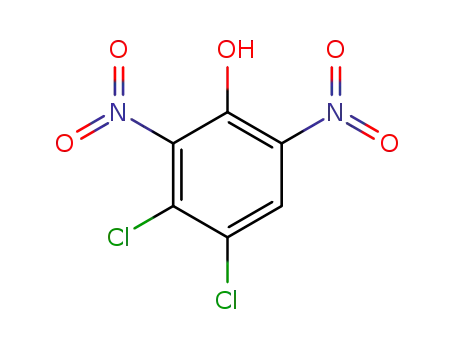 Molecular Structure of 1664-10-4 (3,4-dichloro-2,6-dinitrophenol)