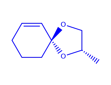 Molecular Structure of 193077-50-8 (1,4-Dioxaspiro[4.5]dec-6-ene,  2-methyl-)