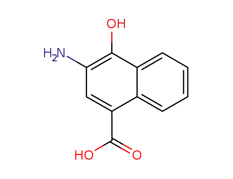 1-Naphthalenecarboxylicacid,3-amino-4-hydroxy-(9CI)
