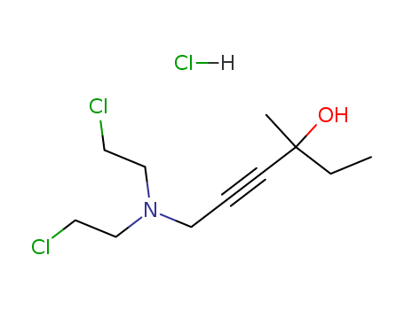 4-Hexyn-3-ol,6-[bis(2-chloroethyl)amino]-3-methyl-, hydrochloride (1:1) cas  19176-72-8
