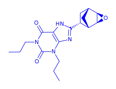 Molecular Structure of 166374-49-8 ((1S,2R,3S,4S,6S)-8-[3-Oxatricyclo[3.2.1.0(2,4)]oct-6-yl]-1,3-dipropylxanthine)