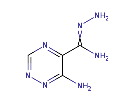 Molecular Structure of 19359-63-8 (as-Triazine-5-carboxamide,  6-amino-,  hydrazone  (8CI))