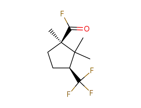 Molecular Structure of 193280-13-6 ((1R,3S)-(+)-3-(Trifluoromethyl)camphonanoyl fluoride)