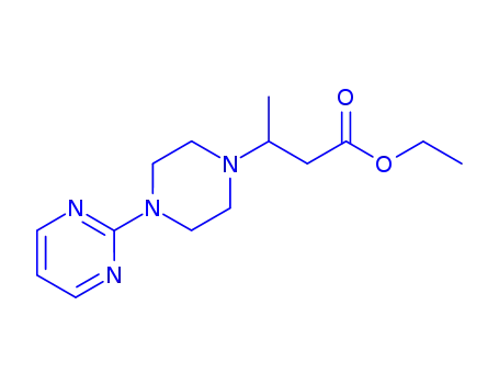 Molecular Structure of 164468-03-5 (ethyl 3-(4-pyrimidin-2-ylpiperazin-1-yl)butanoate)