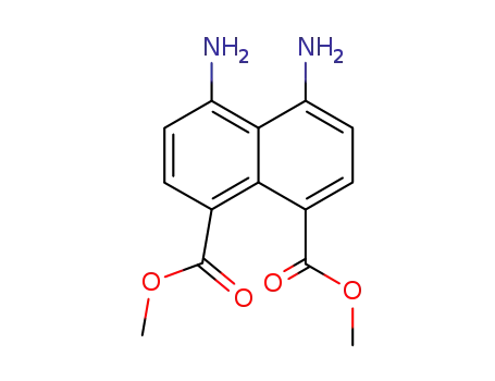 Molecular Structure of 19600-37-4 (dimethyl 4,5-diaminonaphthalene-1,8-dicarboxylate)