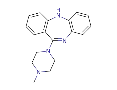 Molecular Structure of 1977-07-7 (11-(4-methyl-1-piperazinyl)-5H-dibenzo(b,e)(1,4)diazepine)
