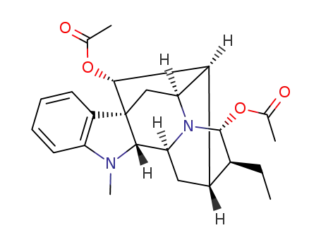 Molecular Structure of 19775-56-5 ((3xi,16xi,21alpha)-ajmalan-17,21-diyl diacetate)