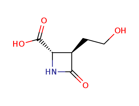 2-AZETIDINECARBOXYLIC ACID 3-(2-HYDROXYETHYL)-4-OXO-,(2S-TRANS)-