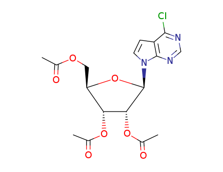 6-Chloro-7-deaza-9-(2',3',5'-tri-O-acetyl-b-D-ribofuranosyl)purine