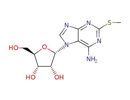 7H-Purin-6-amine,2-(methylthio)-7-b-D-ribofuranosyl- cas  16797-73-2