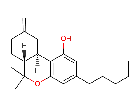 Molecular Structure of 16849-44-8 (delta(9-11)-tetrahydrocannabinol)