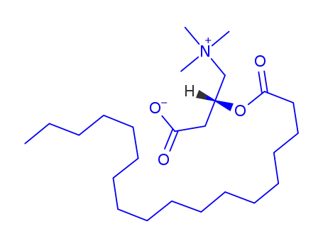 Molecular Structure of 1976-27-8 (3-octadecanoyloxy-4-trimethylazaniumylbutanoate)