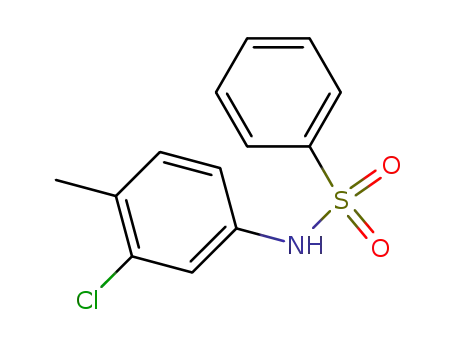 Molecular Structure of 16937-26-1 (N-(3-chloro-4-methylphenyl)benzenesulfonamide)