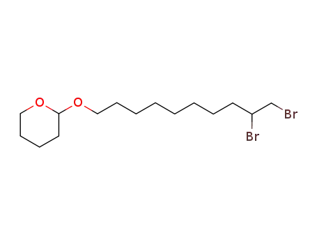 Molecular Structure of 248273-36-1 (9,10-dibromo-1-(tetrahydro-2-pyranyloxy)decane)