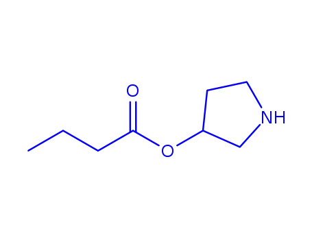 Molecular Structure of 197964-12-8 (Butanoic acid, 3-pyrrolidinyl ester (9CI))