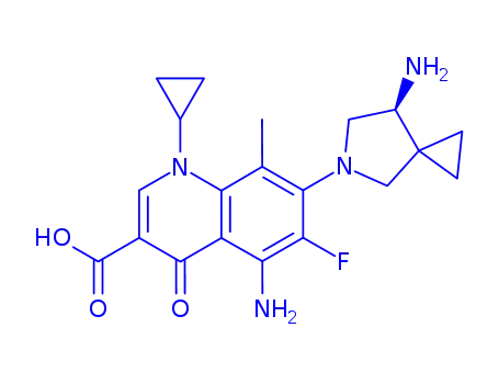 Molecular Structure of 167887-97-0 (Olamufloxacin)