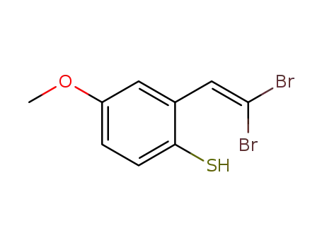 Molecular Structure of 1301265-10-0 (2-gem-dibromovinyl-4-methoxylbenzothiol)