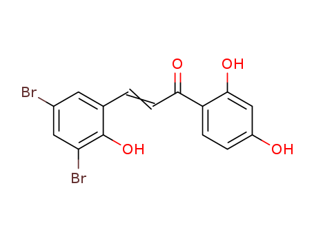 2-PROPEN-1-ONE,3-(3,5-DIBROMO-2-HYDROXYPHENYL)-1-(2,4-DIHYDROXYPHENYL )-