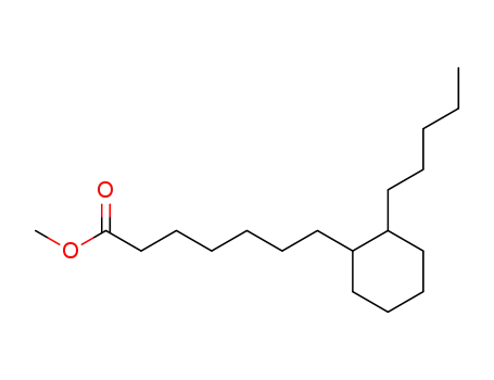 Molecular Structure of 16847-10-2 (2-Pentylcyclohexaneheptanoic acid methyl ester)