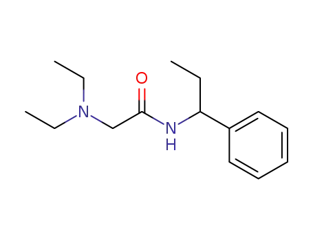 Molecular Structure of 19893-64-2 (2-(Diethylamino)-N-(alpha-ethylbenzyl)acetamide)