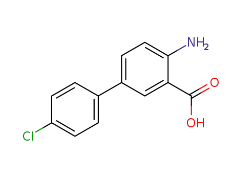 Molecular Structure of 885268-18-8 (4-AMINO-4'-CHLORO-1,1'-BIPHENYL-3-CARBOXYLIC ACID)