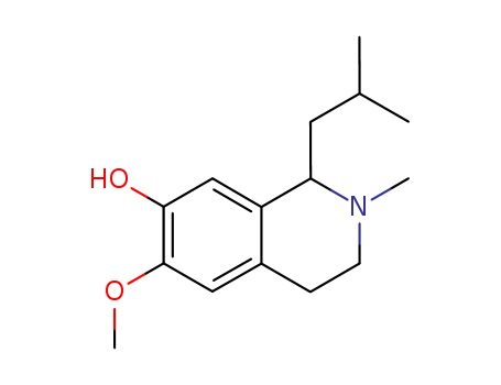 1,2,3,4-Tetrahydro-6-methoxy-2-methyl-1-(2-methylpropyl)isoquinolin-7-ol