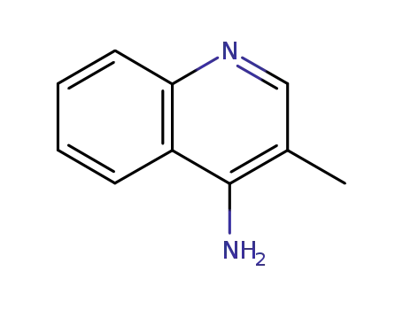 Molecular Structure of 19701-33-8 (3-METHYL-QUINOLIN-4-YLAMINE)